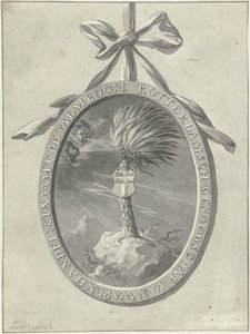Emblemat Rotterdamskiego Towarzystwa Ćwiczeń De Palmboom, 1785.