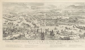Żużel bij Drogheda aan de Boyne, 1 lipca 1690 Zwycięstwo zdobyte przez Le Roy Guillaume III. w sprawie Irlandek nad rzeką Boyne w Irlandii 1 lipca 1690 r. (tytuł na obiekcie)