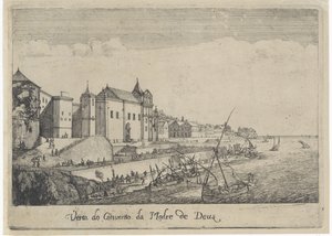 Widok klasztoru Matki Bożej w Lizbonie Vista do Convento da Madre de Deus (tytuł na obiekcie) Widoki Lizbony (tytuł serii)