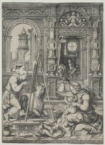 Św. Łukasz Malujący Dziewicę, 1526.