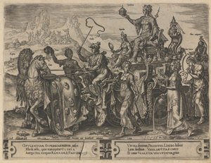 Triumf bogactwa, 1564 autorstwa Dirk Volkertsz. Coornhert