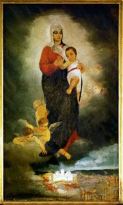 Madonna z Dzieciątkiem (obraz na płótnie) autorstwa Djordie Krstic