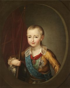 Portret wielkiego księcia Aleksandra Pawłowicza Aleksandra I jako dziecko