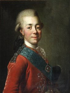 Portret wielkiego księcia Pawła Pietrowicza 1754-1801, lata 70. XVIII wieku