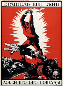 Radziecki plakat polityczny, 1920.