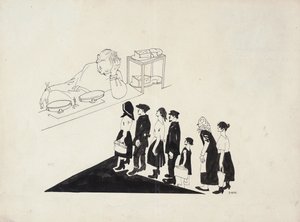 Kolejka, 1920. autorstwa Dmitriy Stakhievich Moor