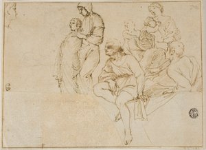 Rysunki na balustradzie autorstwa Domenichino