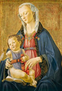 Madonna z Dzieciątkiem, ok. 1470-75 (tempera na panelu) autorstwa Domenico Ghirlandaio