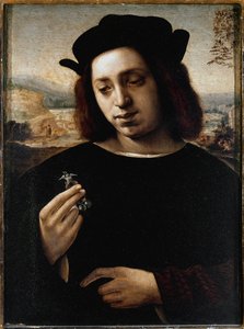 Portret mężczyzny, zwany złotym - olej na płótnie autorstwa Domenico Ghirlandaio