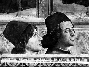 Portrety Matteo Franco i Luigi Pulci (1432-84) z cyklu życia św. Franciszka, ok.1483 (patrz 52661)