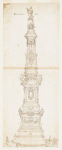Projekt Obelisku św. Dominika, Piazza San Domenico Maggiore, Neapol