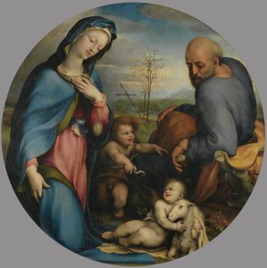 Święta Rodzina z chłopcem w stroju św. Jana