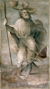 Św. Krzysztof. Obraz Domenico Beccafumi (1486-1551)