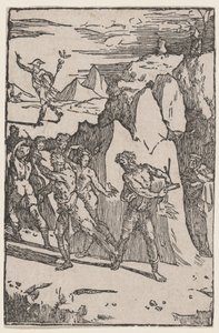 Metale uciekające z Wulkana autorstwa Domenico Beccafumi