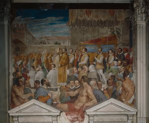 Procesja z ciałem św. Antonina, 1589 (freso)