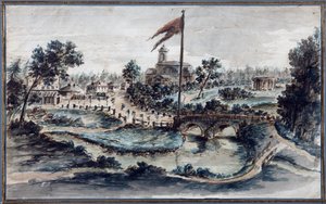 Widok na Park Pawłowski ze Szpitalem Św. Marii Magdaleny, ok.1783 (wc na papierze)