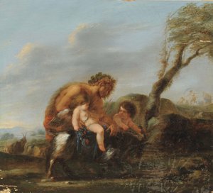 Satyr z dwoma cherubinami