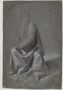 Studium draperii (prawdopodobnie studium szaty Mateusza Ewangelisty) autorstwa Domenico Ghirlandaio