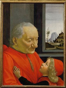 Portret starszego mężczyzny i młodego chłopca - ... autorstwa Domenico Ghirlandaio