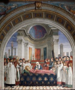 Pogrzeb św. Finy - Fresco autorstwa Domenico Ghirlandaio