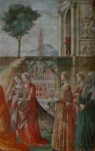 Odwiedziny autorstwa Domenico Ghirlandaio