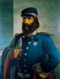 Giuseppe Garibaldi jako generał armii Sardynii