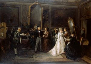 Małżeństwo poszło z dymem autorstwa Domenico Induno