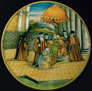 Doża Enrico Dandolo koronuje Baldwina I autorstwa Domenico Master