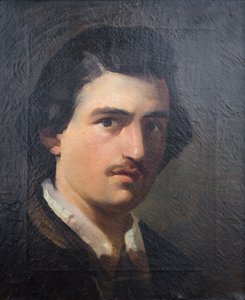 Autoportret w wieku prawie dwudziestu lat autorstwa Domenico Morelli