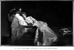 Zakochana strona autorstwa Domenico Morelli