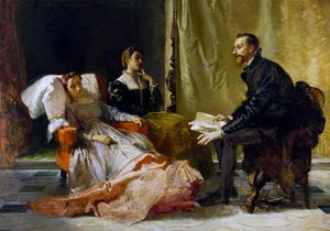 Torquato Tasso (1544-1595) czyta Jerozolimę dostarczoną Eleonorze d
