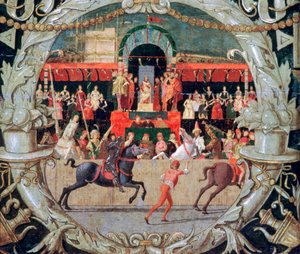Gwałt Sabinów przed sygnałem, ok. 1490