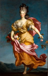 Paola Maria Lomellini Adorno jako Flora, ok. 1699 (olej na płótnie) autorstwa Domenico Parodi