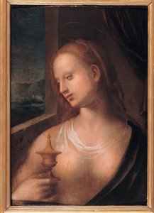Magdalena ze słoikiem maści