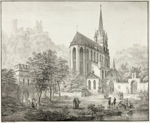 Kolegiata Najświętszej Marii Panny z zamkiem Schoenberg w Oberwesel nad Renem