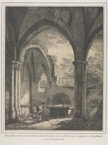 Wybitne budowle średniowiecza w Niemczech: ruiny kościoła Najświętszej Marii Panny..., 1821.
