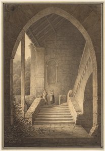 Schody zewnętrzne z gotyckiej ruiny Schody z gotyckiej ruiny, 1830 r.