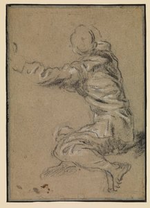 Siedzący mężczyzna, XVI wiek autorstwa Domenico Robusti Tintoretto