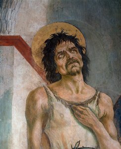 Św. Jan Chrzciciel i św. Franciszek z Asyżu : Fragment św. Jana Chrzciciela - Fresco