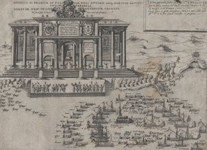 Wjazd Henryka III, króla Francji i Polski, do Wenecji, 1574. autorstwa Domenico Zenoi