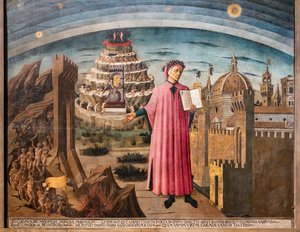 Boska komedia Dantego Alighieri autorstwa Domenico di Michelino