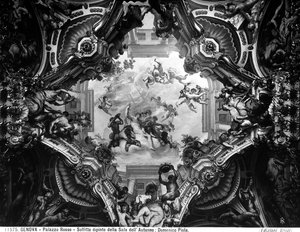 Alegoria Jesieni na sklepieniu Sali Jesiennej autorstwa Domenico the Elder Piola