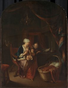 Matka daje dziecku pierś autorstwa Domenicus van Tol