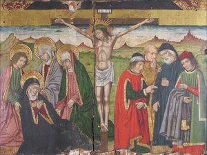 Tablica z Ukrzyżowaniem z Retable, XV w.