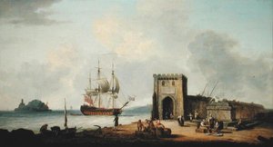 Port Śródziemnomorski (olej na płótnie) autorstwa Dominic Serres