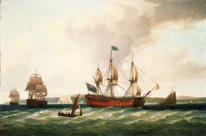 "Saint George", okręt pierwszej klasy ze 100 działami, zbudowany w 1756 r. w stoczni w Woolwich (Anglia), był okrętem dowodzenia floty podczas bitwy morskiej w zatoce Quiberon lub bitwy kardynalskiej w 1759 roku autorstwa Dominic Serres