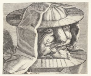 Groteskowa głowa z hełmem w stylu Arcimboldo Groteskowa głowa z hełmem w stylu Arcimboldo autorstwa Dominicus Custos