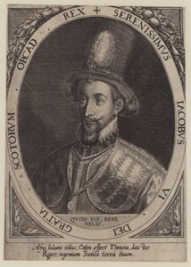 Król Jakub VI Szkocji (grawerowanie)