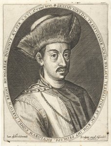 Zygmunt Batory 1572-1613, książę Siedmiogrodu. Z Atrium heroicum, Augsburg 1600-1602, 160