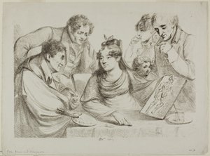 Lekcja litografii autorstwa Dominique Vivant Denon